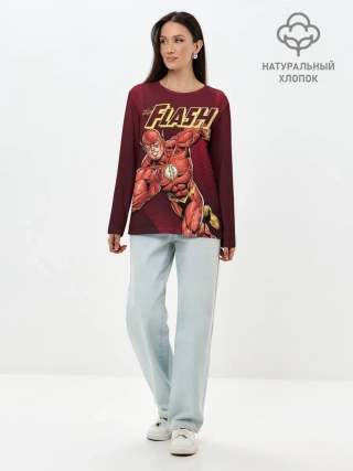Лонгслив женский. Хлопок / The Flash