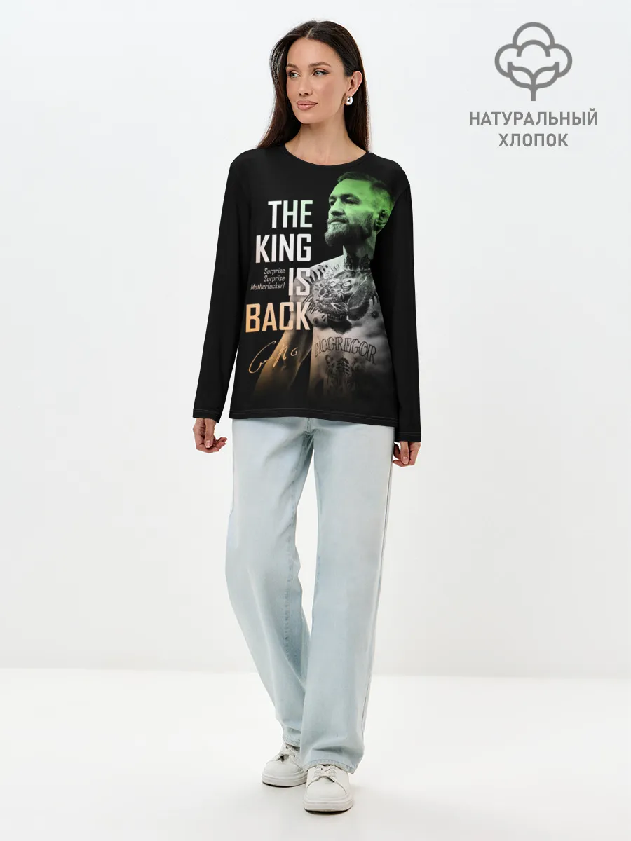 Лонгслив женский. Хлопок / Конор МакГрегор
