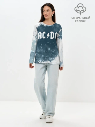 Лонгслив женский. Хлопок / AC/DC