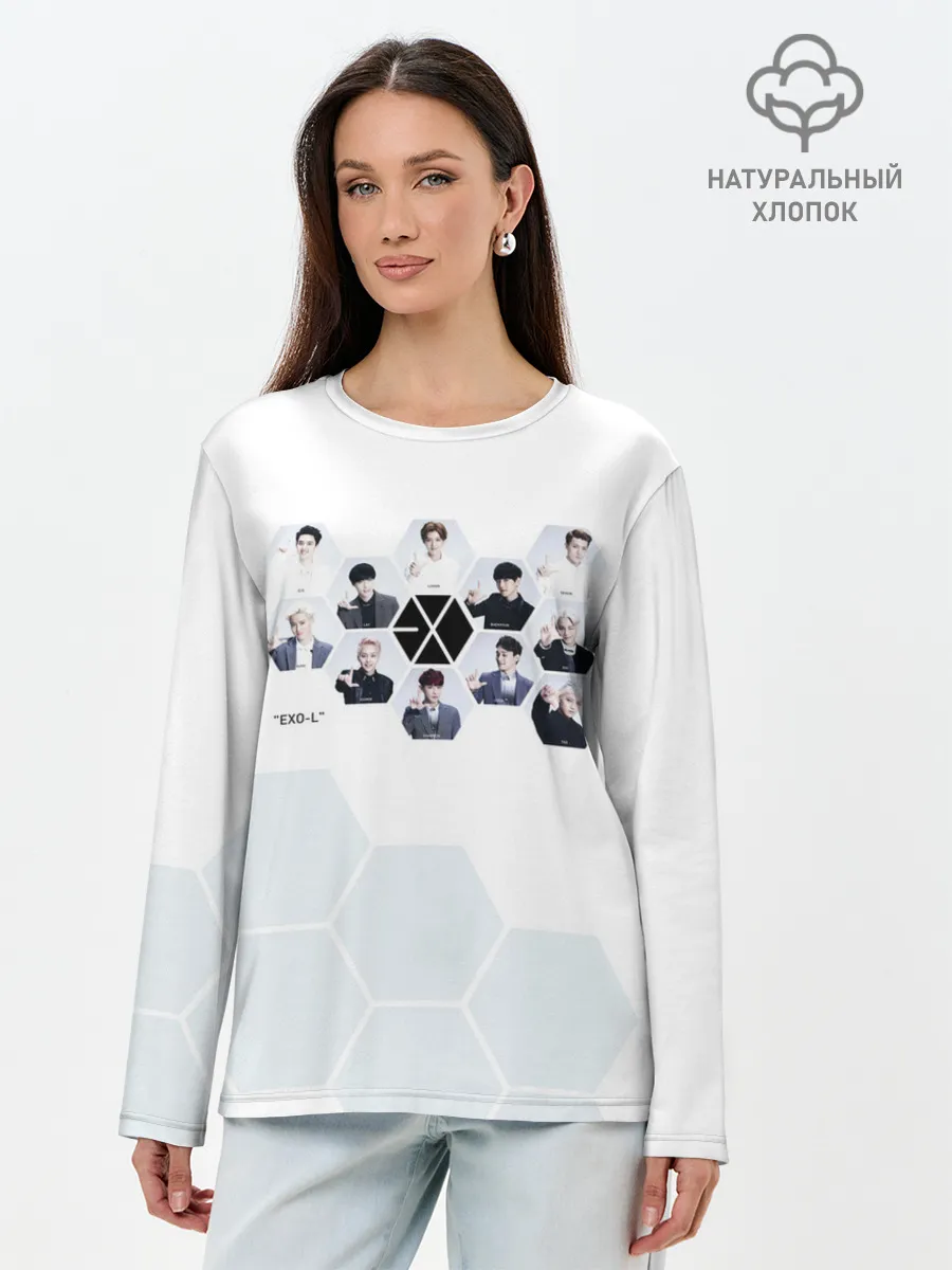 Лонгслив женский. Хлопок / EXO