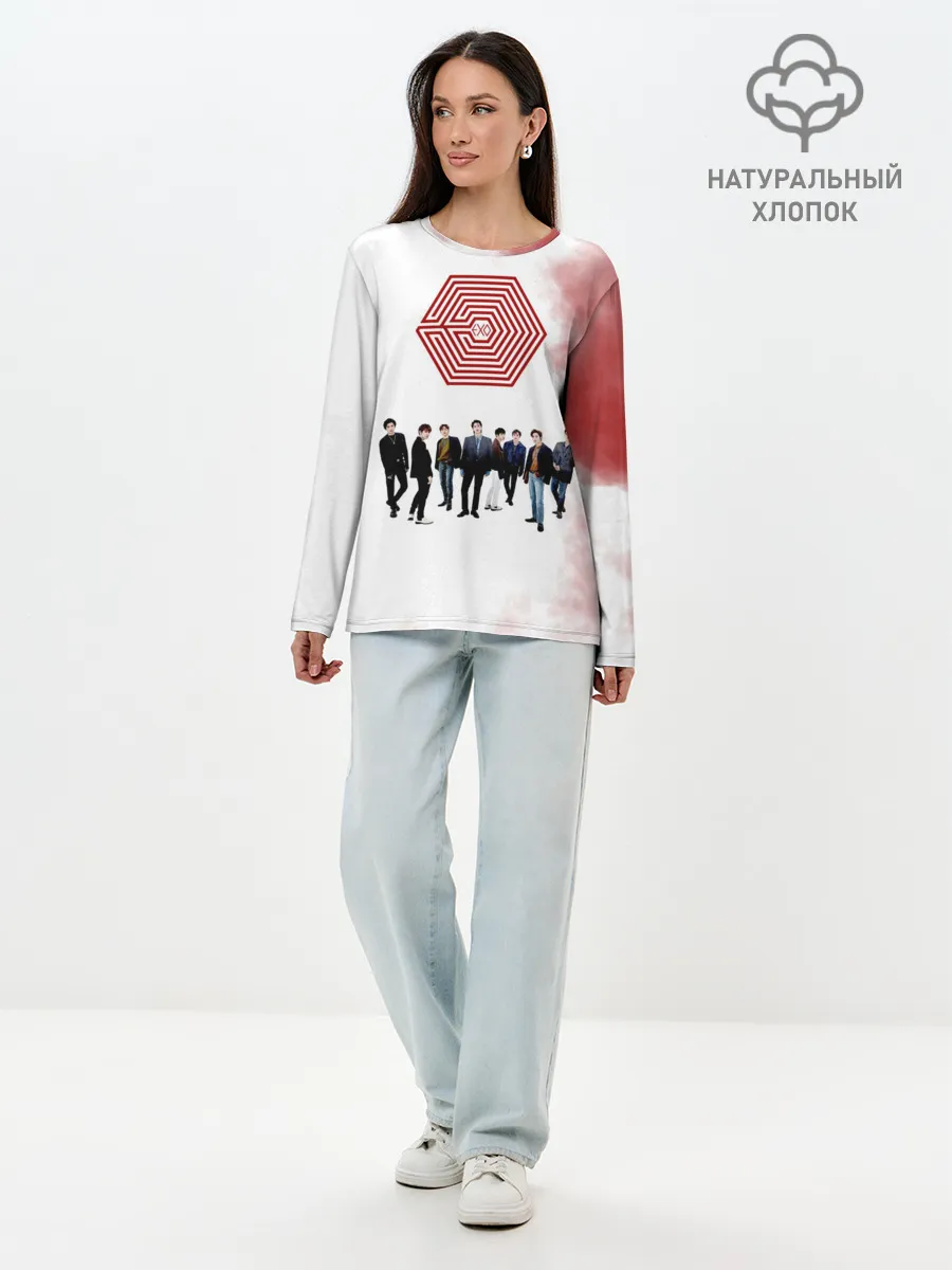 Лонгслив женский. Хлопок / EXO