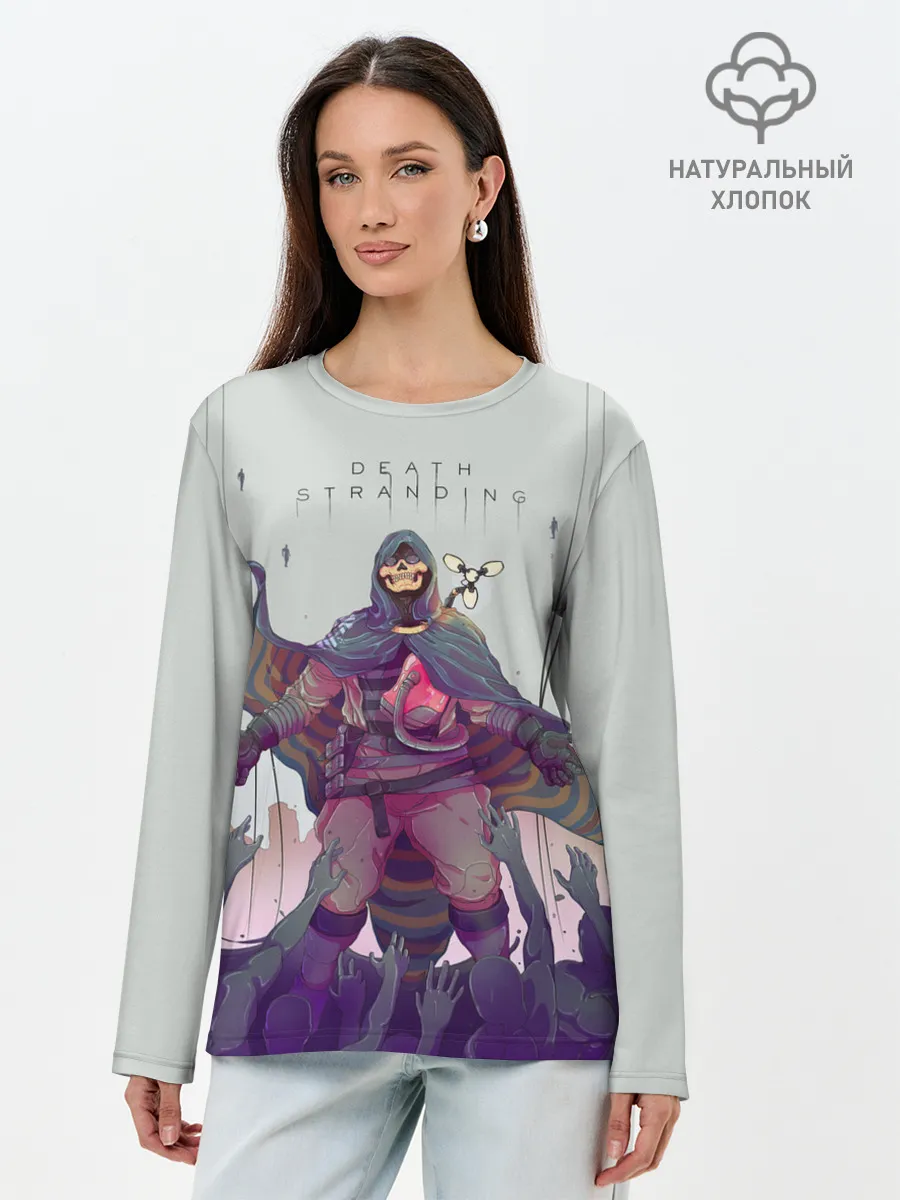 Лонгслив женский. Хлопок / Death Stranding
