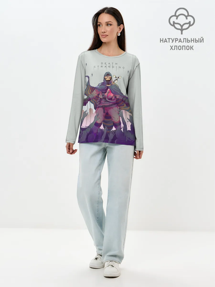 Лонгслив женский. Хлопок / Death Stranding