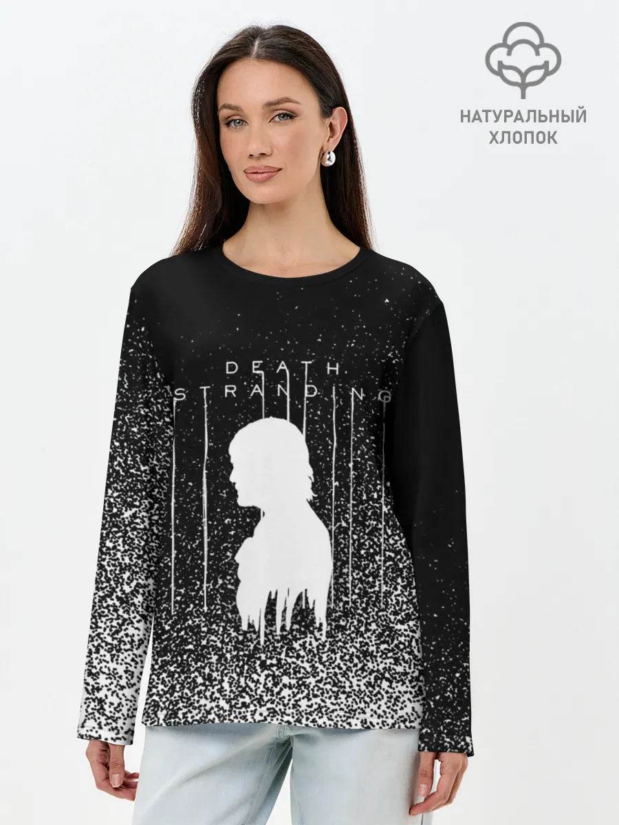 Лонгслив женский. Хлопок / DEATH STRANDING
