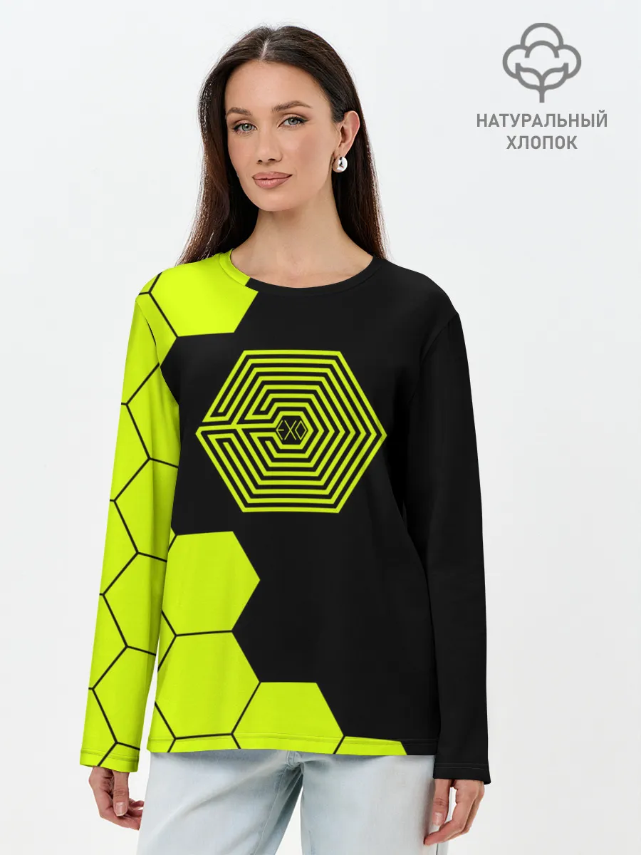 Лонгслив женский. Хлопок / EXO
