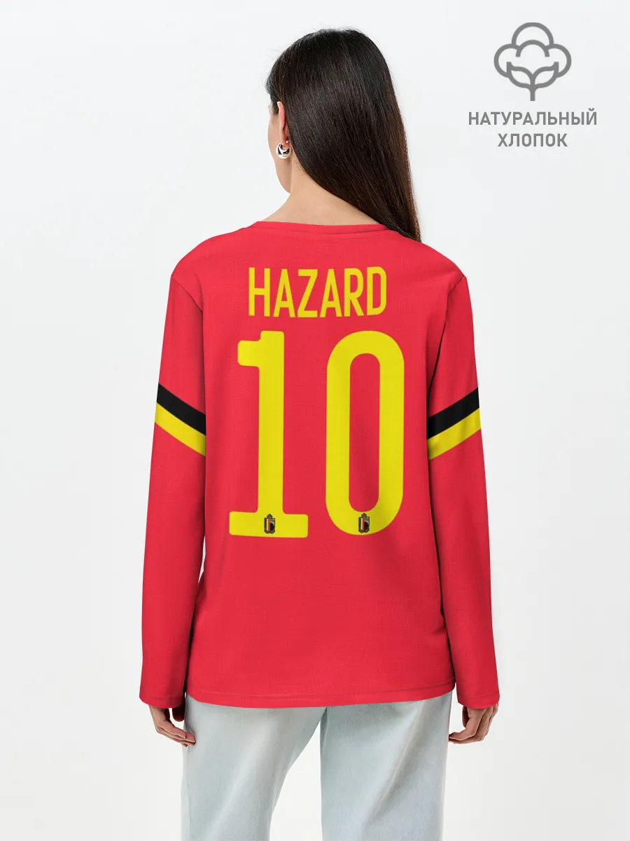 Лонгслив женский. Хлопок / Hazard home EURO 2020