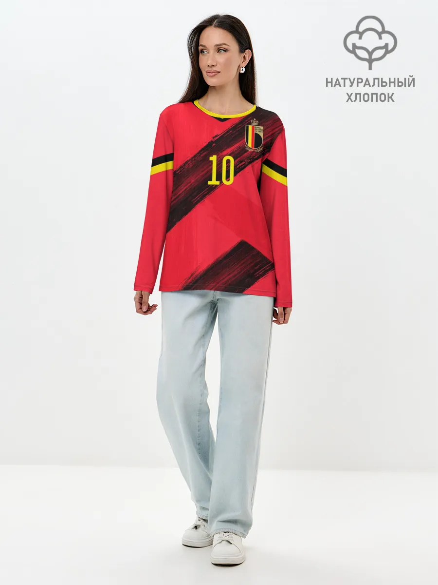 Лонгслив женский. Хлопок / Hazard home EURO 2020