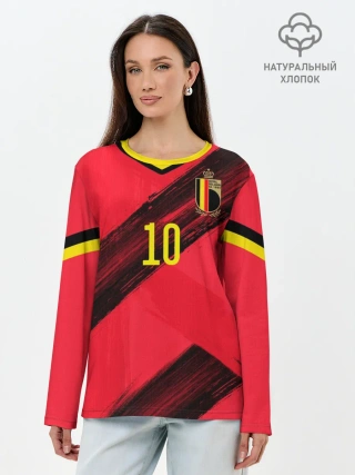 Лонгслив женский. Хлопок / Hazard home EURO 2020
