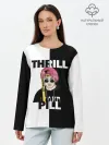 Лонгслив женский. Хлопок / Thrill pill