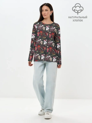 Лонгслив женский. Хлопок / Hazbin Hotel