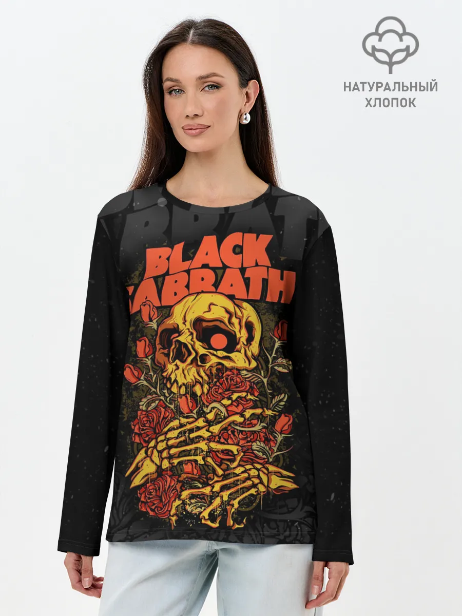 Лонгслив женский. Хлопок / Black Sabbath