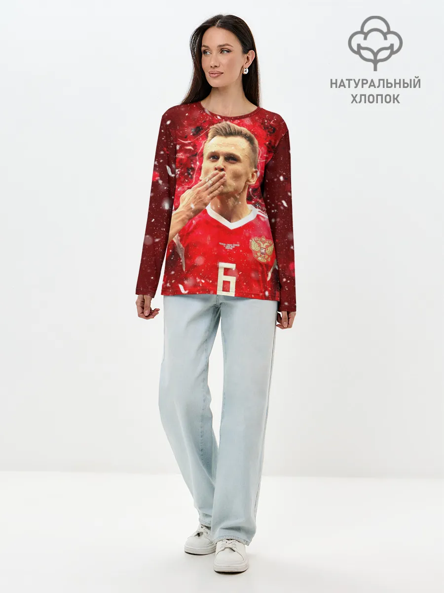 Лонгслив женский. Хлопок / Денис Черышев