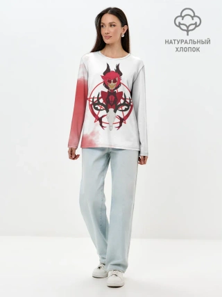 Лонгслив женский. Хлопок / Hazbin Hotel