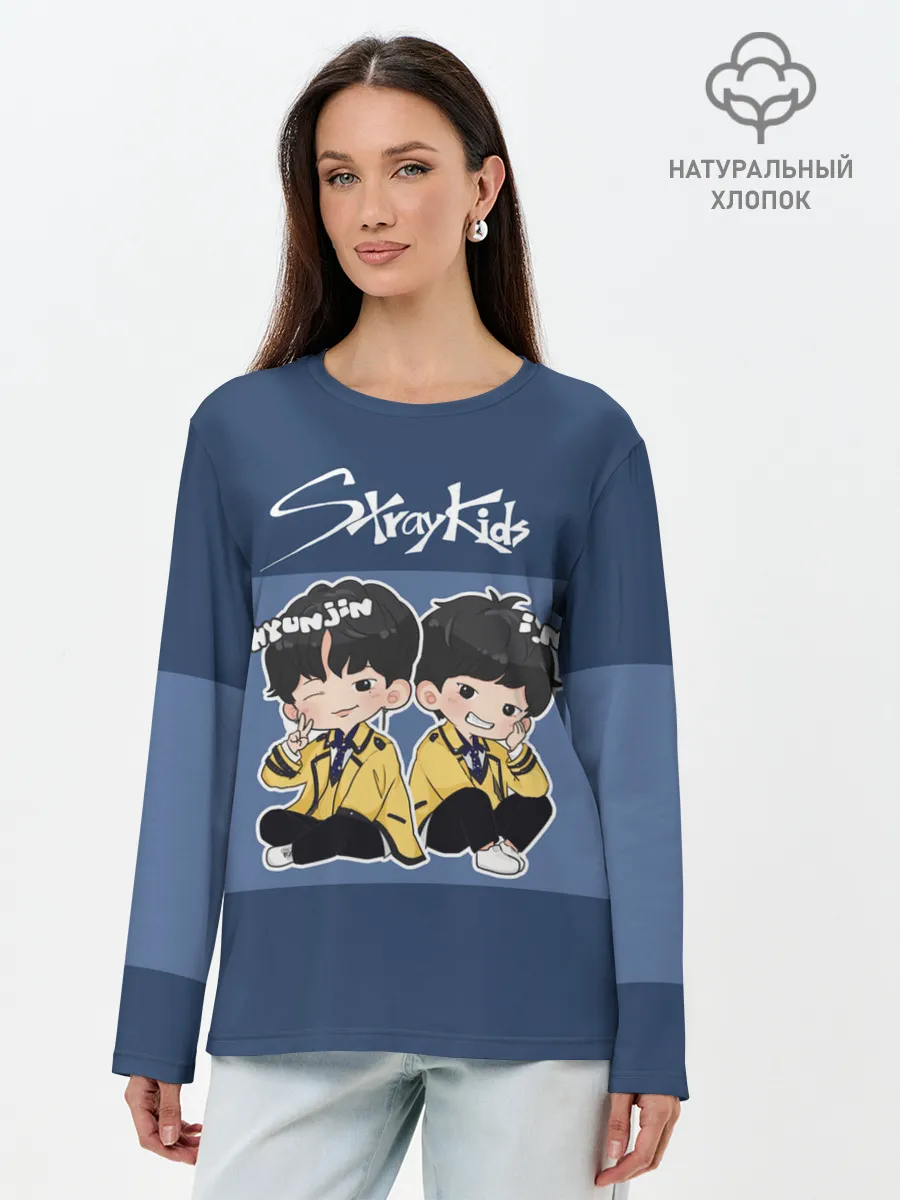 Лонгслив женский. Хлопок / Stray Kids