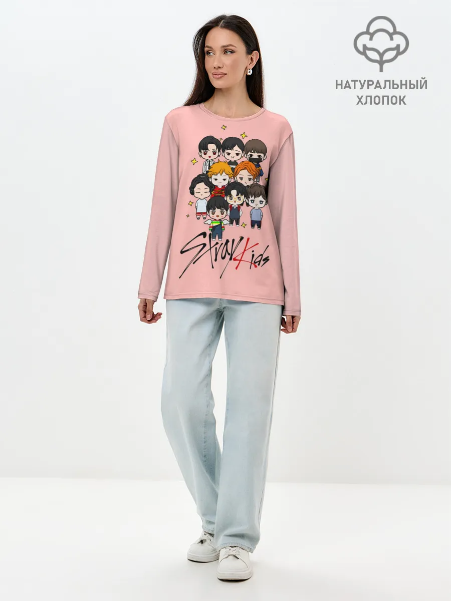 Лонгслив женский. Хлопок / Stray Kids