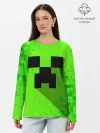 Лонгслив женский. Хлопок / MINECRAFT