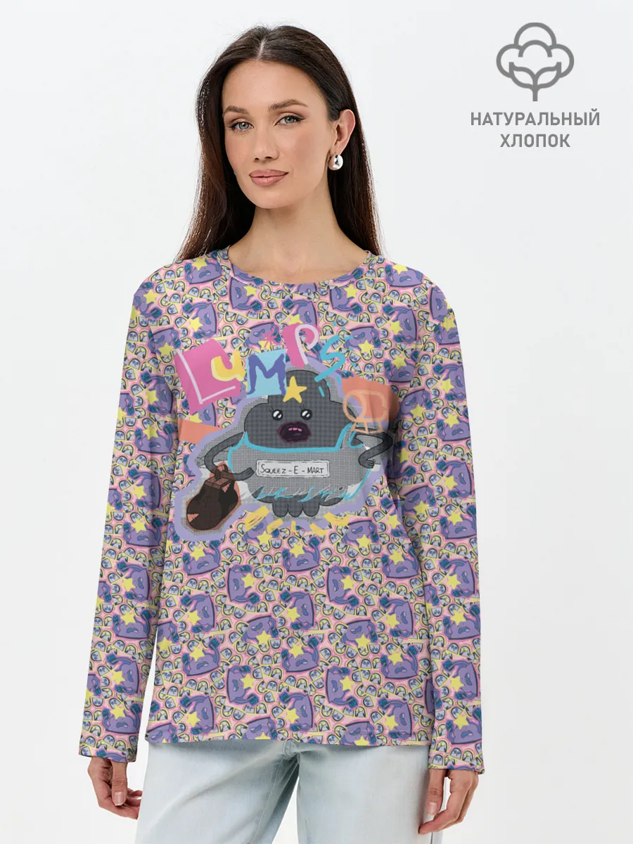 Лонгслив женский. Хлопок / Lumps