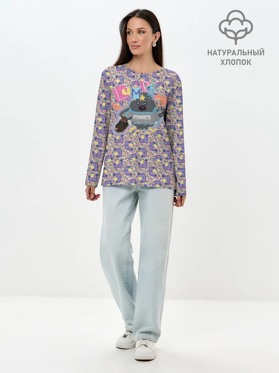 Лонгслив женский. Хлопок / Lumps