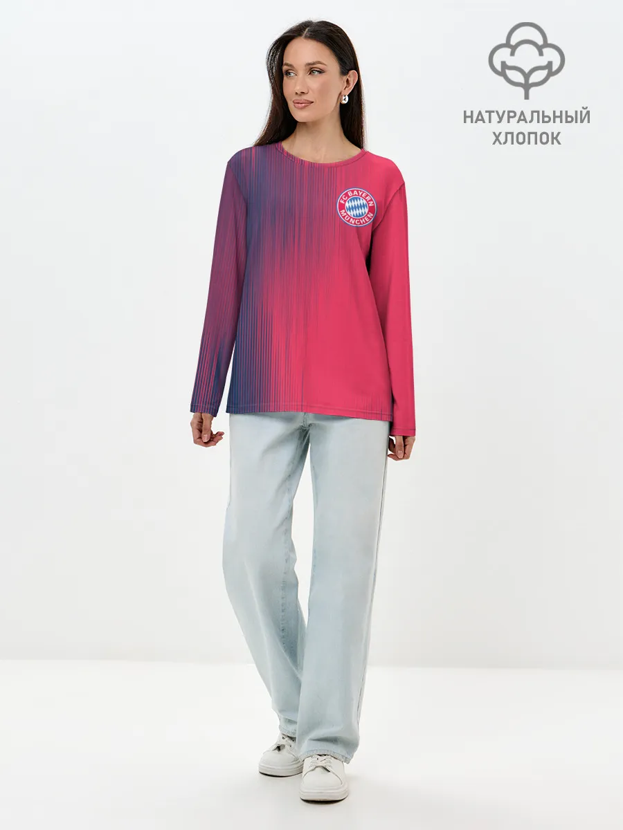 Лонгслив женский. Хлопок / FC Bayern Munchen