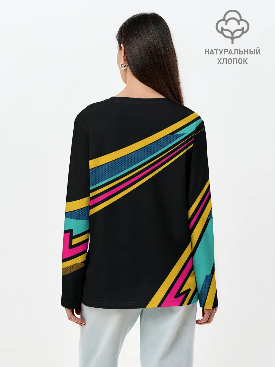 Лонгслив женский. Хлопок / спутник СССР 1957