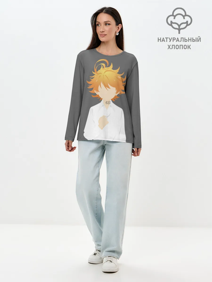 Лонгслив женский. Хлопок / Эмма неверленд