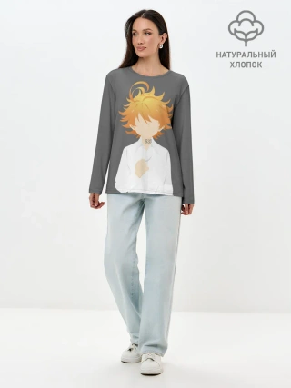 Лонгслив женский. Хлопок / Эмма неверленд