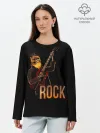 Лонгслив женский. Хлопок / rock