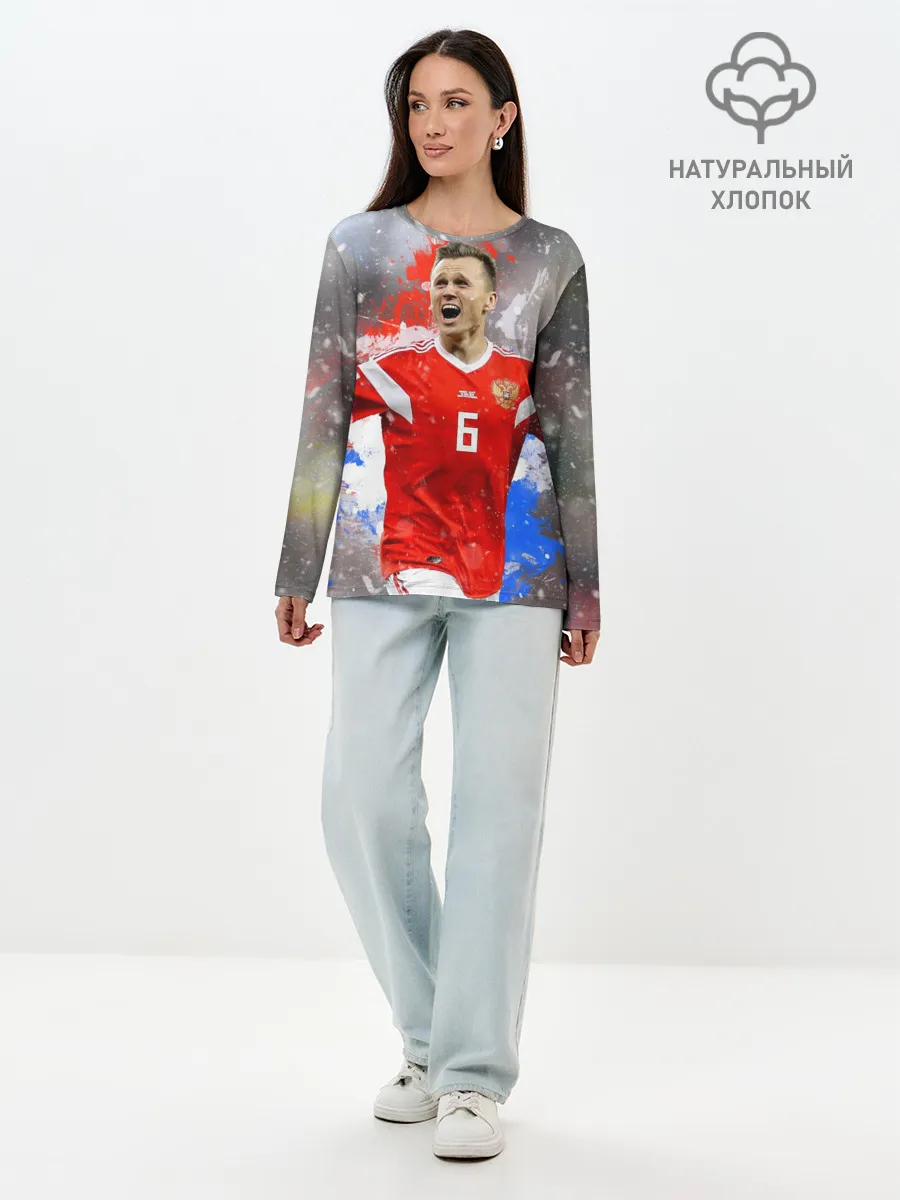 Лонгслив женский. Хлопок / Денис Черышев