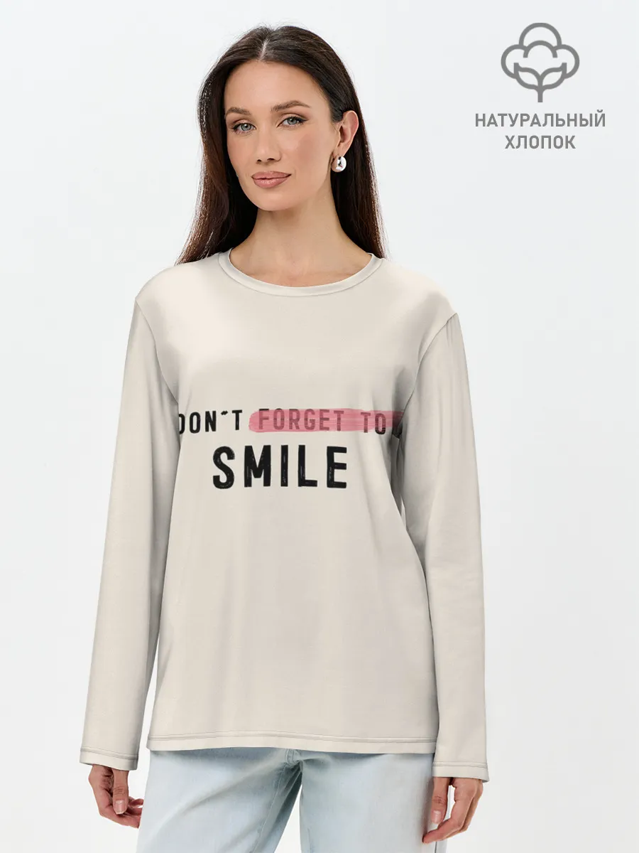 Лонгслив женский. Хлопок / НЕ