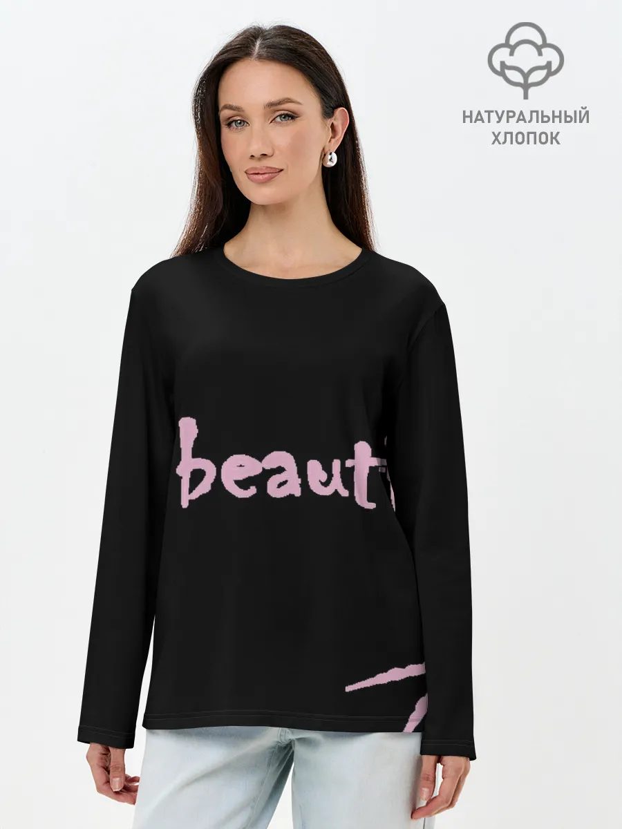 Лонгслив женский. Хлопок / Lil Peep