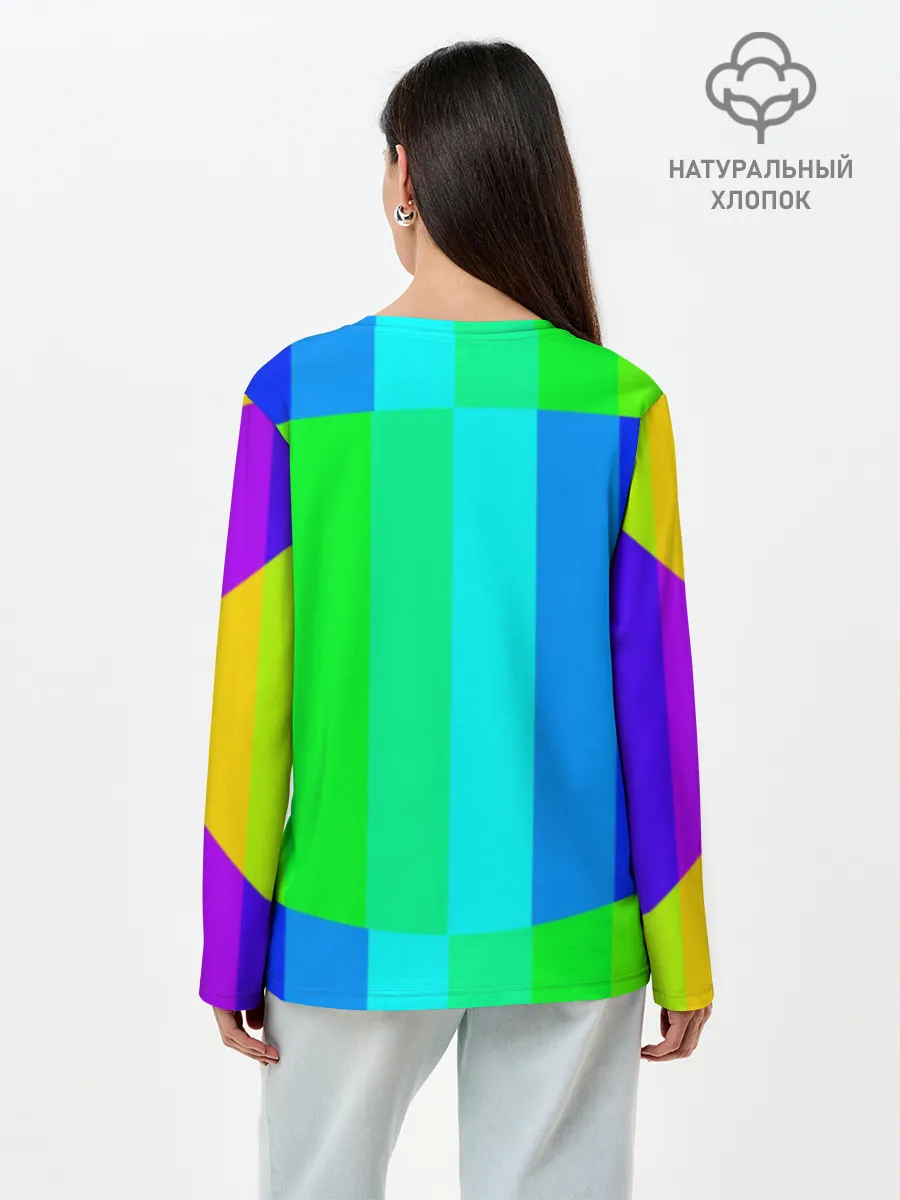 Лонгслив женский. Хлопок / MAKE LOVE, NOT WAR