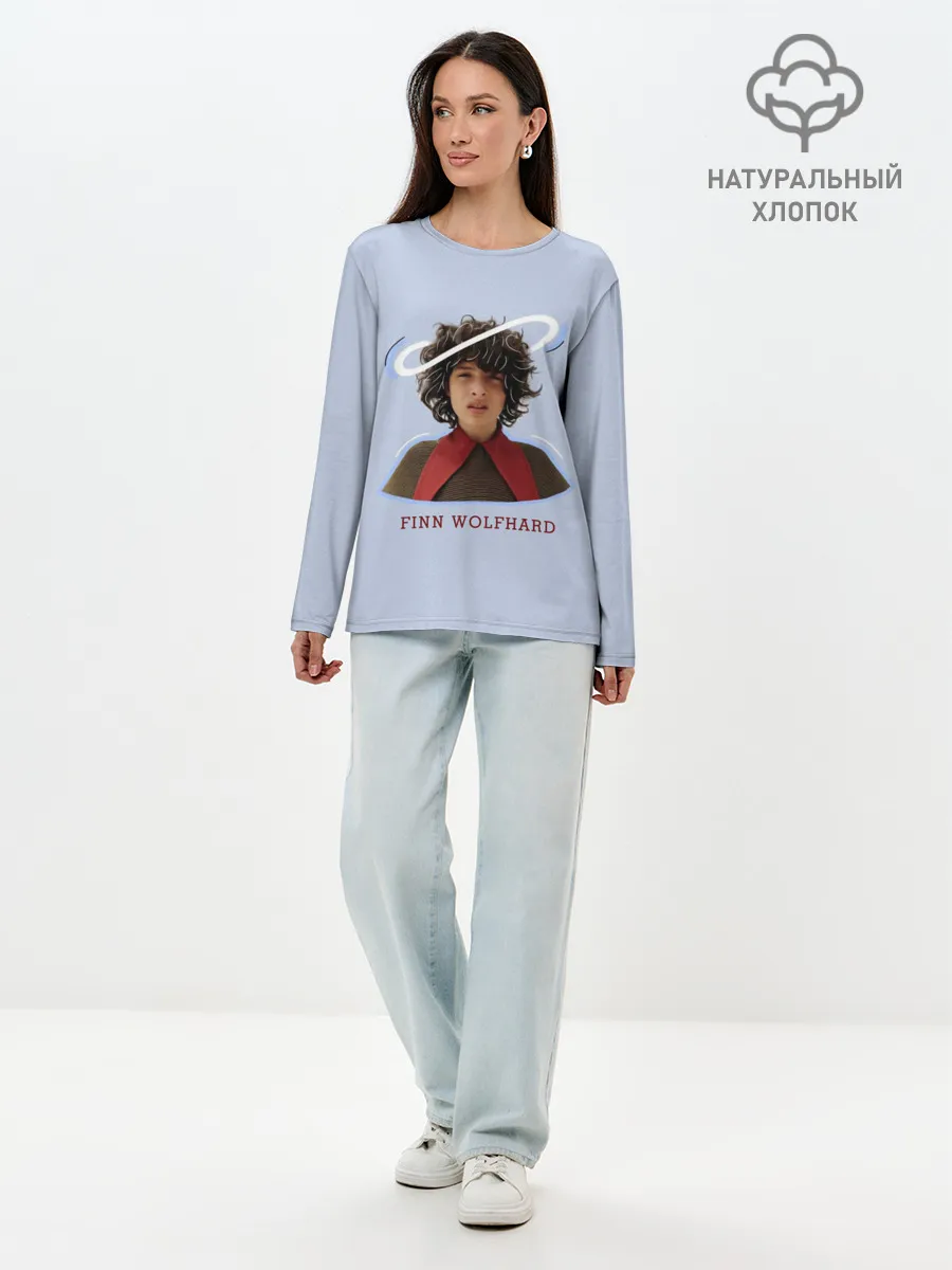 Лонгслив женский. Хлопок / finn wolfhard