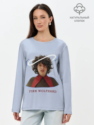 Лонгслив женский. Хлопок / finn wolfhard