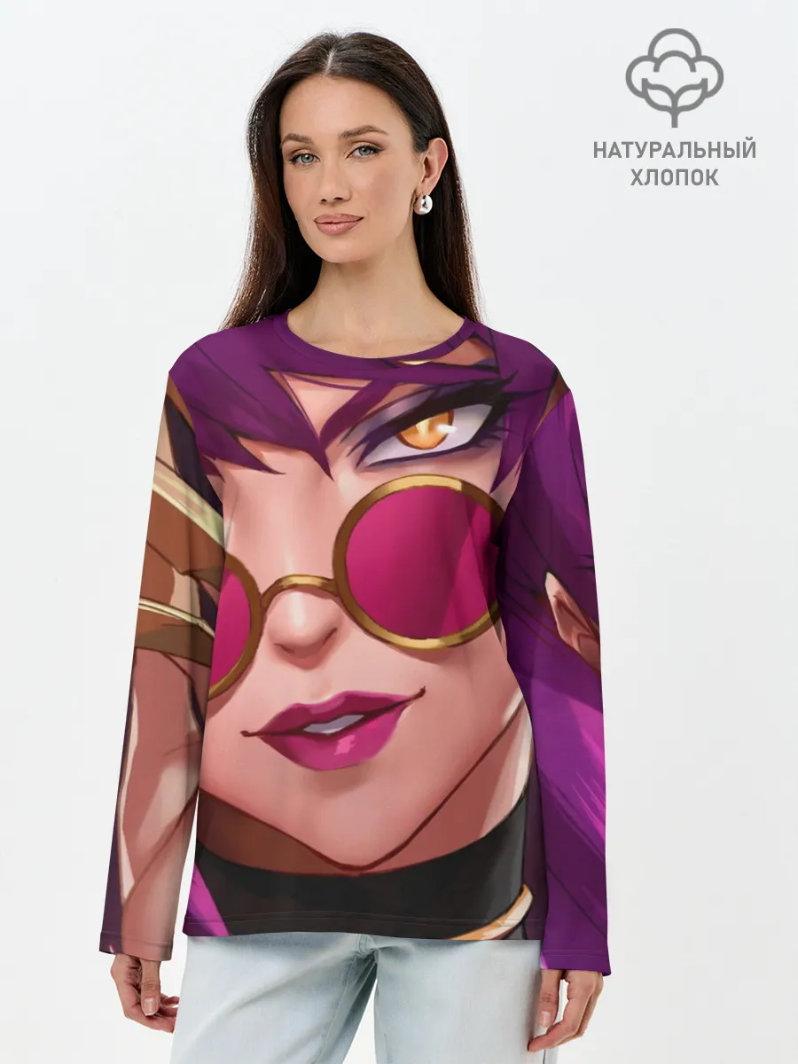 Лонгслив женский. Хлопок / Эвелинн