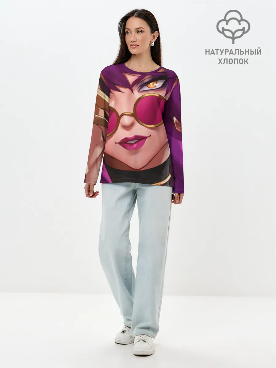 Лонгслив женский. Хлопок / Эвелинн