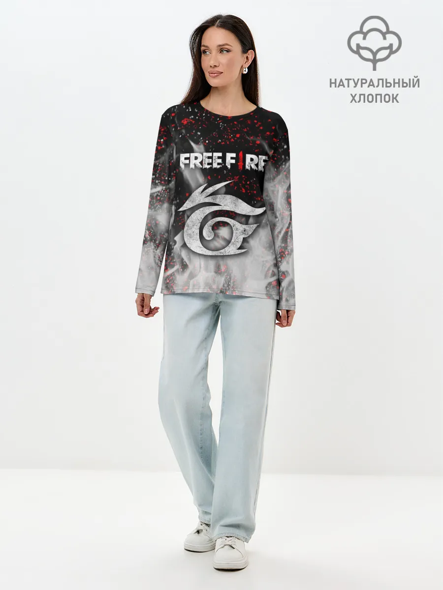 Лонгслив женский. Хлопок / GARENA FREE FIRE