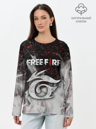 Лонгслив женский. Хлопок / GARENA FREE FIRE