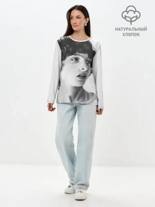 Лонгслив женский. Хлопок / finn wolfhard