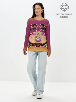 Лонгслив женский. Хлопок / Рак