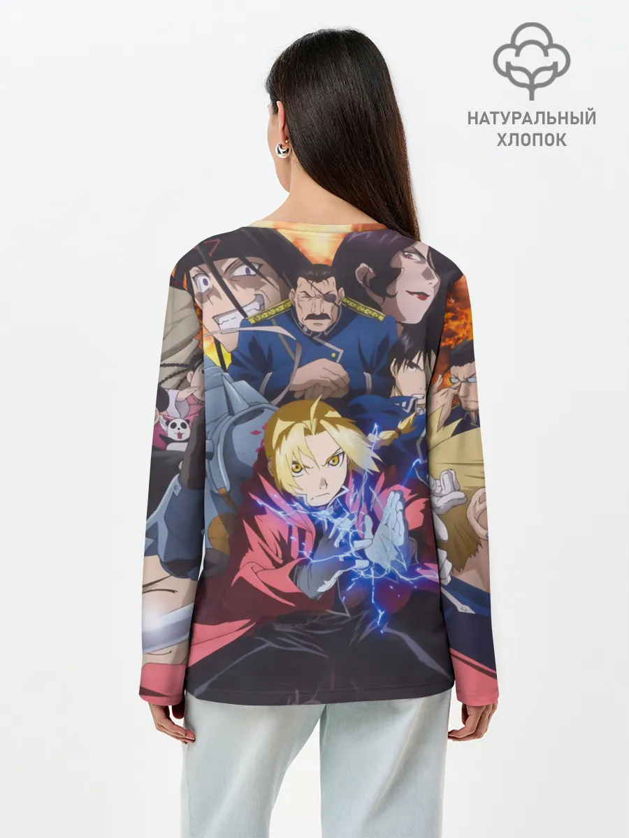 Лонгслив женский. Хлопок / Fullmetal Alchemist Brotherhood