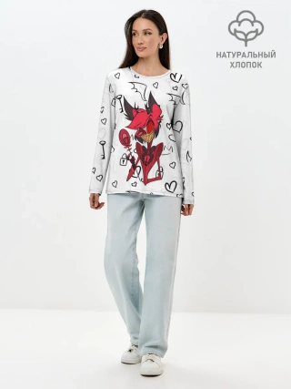 Лонгслив женский. Хлопок / ОТЕЛЬ ХАЗБИН АЛАСТОР