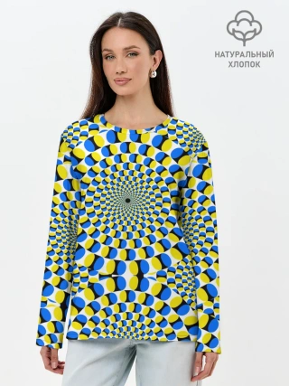 Лонгслив женский. Хлопок / ИЛЛЮЗИЯ