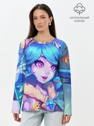 Лонгслив женский. Хлопок / Нико