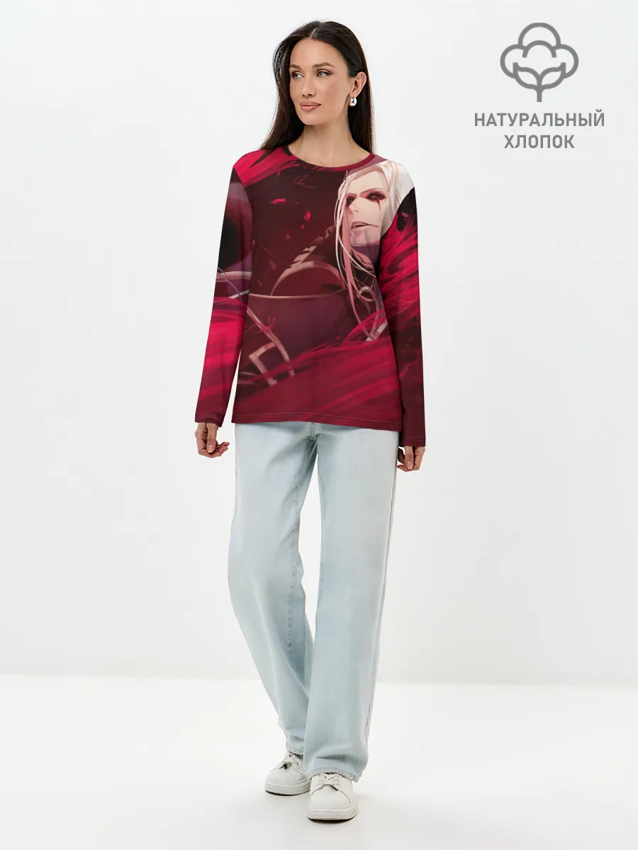 Лонгслив женский. Хлопок / Владимир