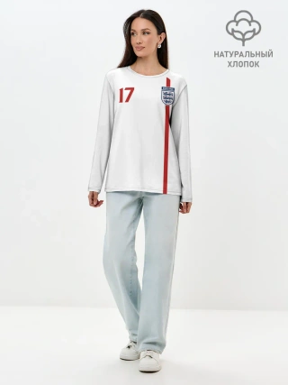 Лонгслив женский. Хлопок / Тедди Шерингем Англия Ретро