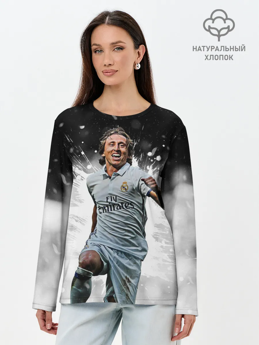Лонгслив женский. Хлопок / Модрич