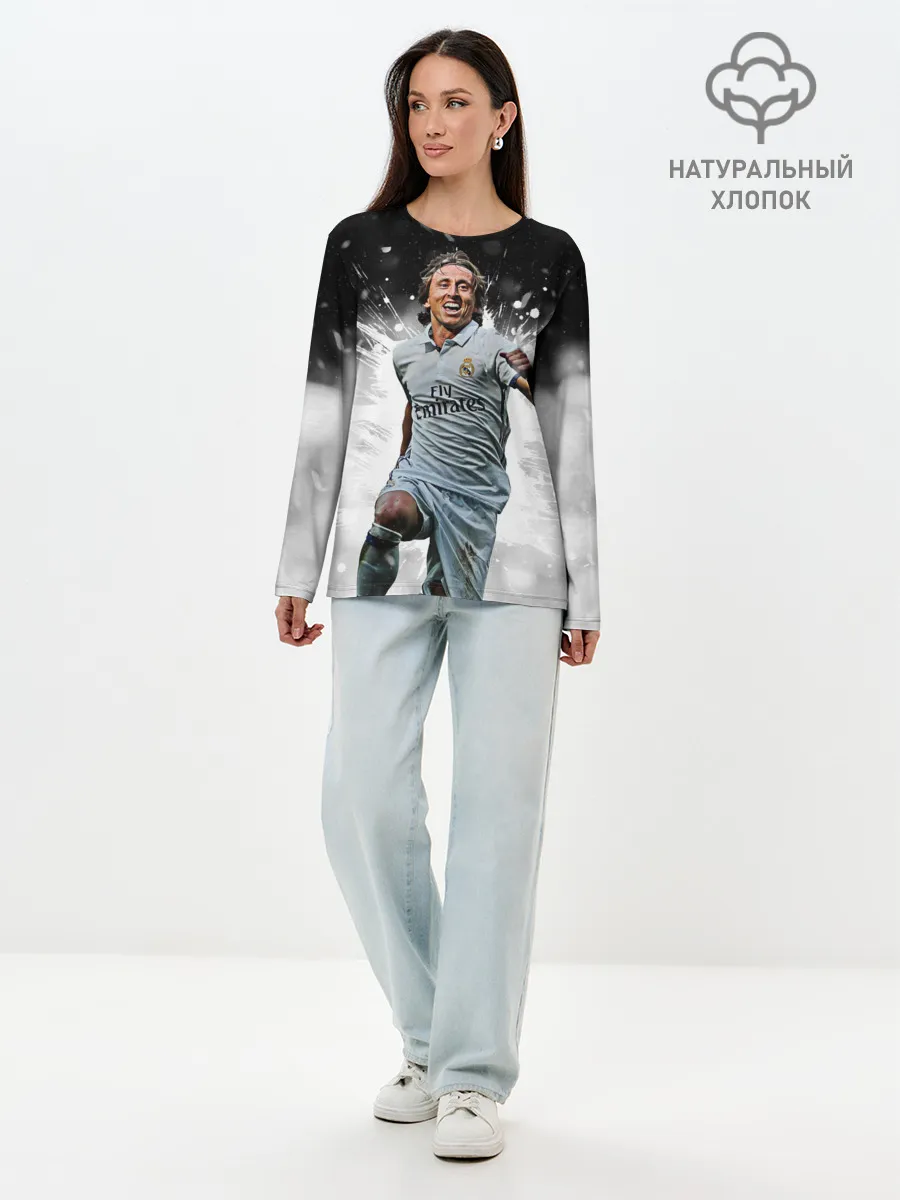 Лонгслив женский. Хлопок / Модрич