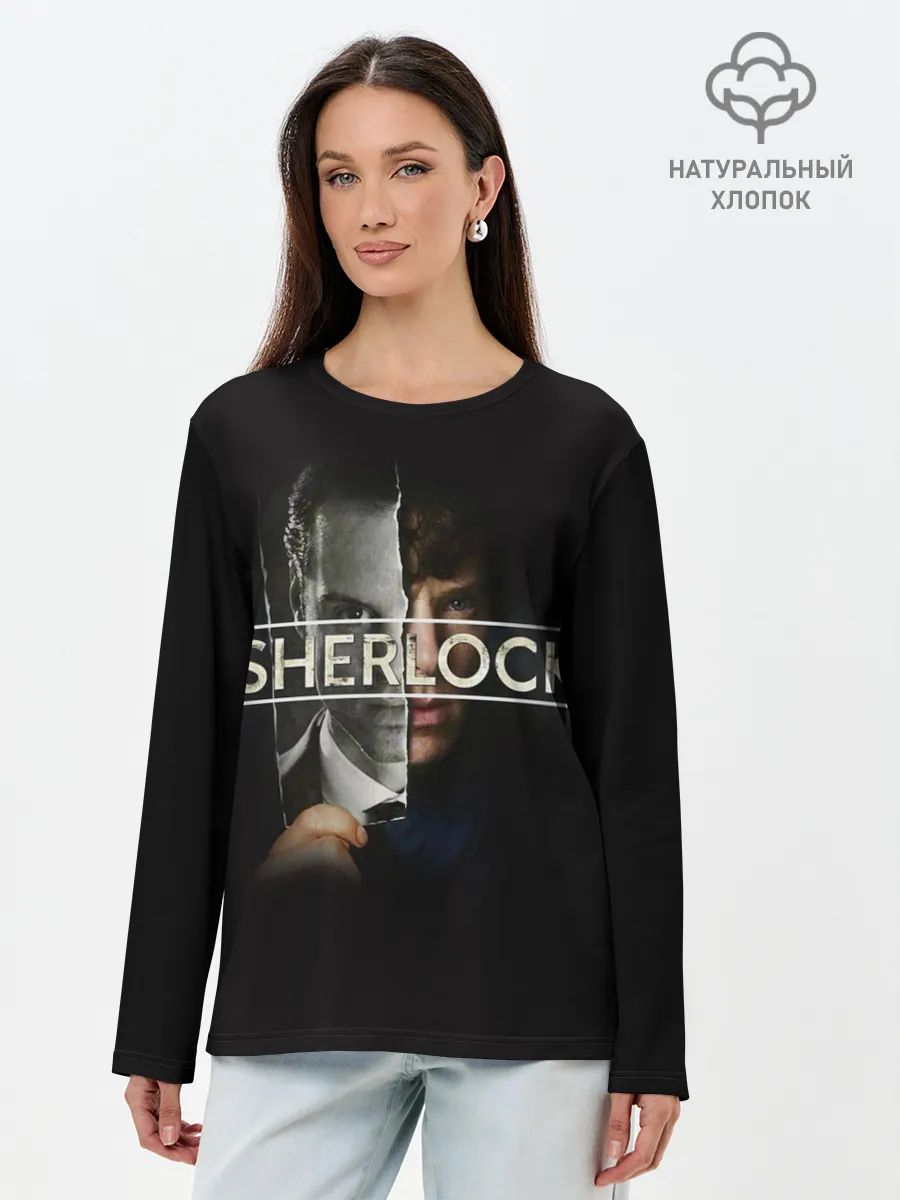 Лонгслив женский. Хлопок / Sherlock