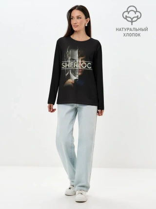 Лонгслив женский. Хлопок / Sherlock