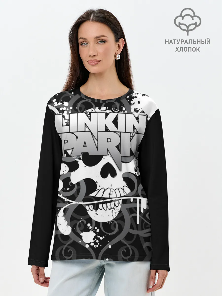 Лонгслив женский. Хлопок / Linkin Park